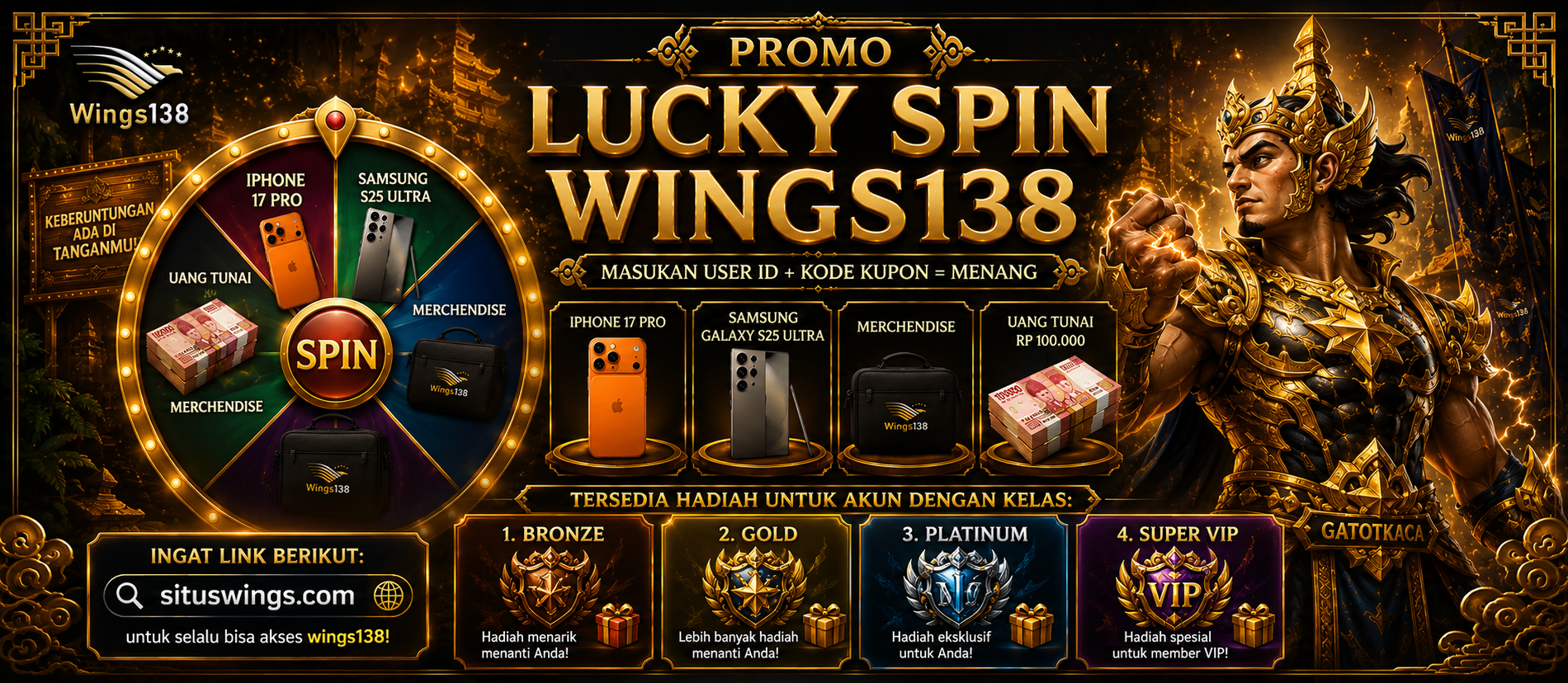 Lucky Spin WIngs138